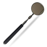Garvee Industrial Optical Inspection Mirror 2" Round Telescopic Handle Anti-Slip Glass Polished Shock-Resistant Retractable Vehicle Maintenance