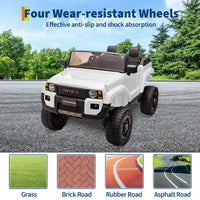 Garvee Toyota Licensed 24V Kids Ride-On Car 2-Seater Electric Off-Road Truck with Remote Control Bluetooth Music LED Lights Working Shovel