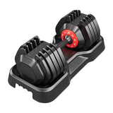 Garvee 55 LB Adjustable Dumbbell Set 10-in-1 Free Weight Dumbbells Home Gym Full Body Strength Training Black
