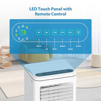 Garvee 10000 BTU Portable Air Conditioner, 3-In-1 AC Unit with Cooling, Dehumidifier & Fan, for Rooms Up to 450 Sq.Ft, Includes LCD Display & Remote Control, for Bedroom, Office, Dorm, White