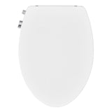 Garvee Elongated Bidet Toilet Seat Non-Electric Dual Nozzles Self-Cleaning Wand Easy Installation White