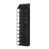 Garvee Over-The-Door 10-Tier Shoe Organizer Large Hanging Shoe Rack with 4 Metal Hooks Oxford Cloth Fits 20+ Pairs