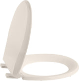 Garvee Elongated Toilet Seat Slow Close Durable Polypropylene 17" Almond Color Quiet Toilet Seat Cover - Almond Color