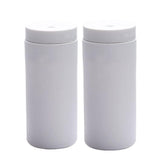 Garvee 2 PCS Liquid Dish Soap Dispenser Silicone Squeeze Bottle for Kitchen Bathroom Sink, 5.5x2.4 Inches, White - White & White