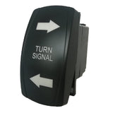 Garvee Turn Signal Rocker Switch 4pin Waterproof with Green LED for RV Vehicle Off-Road Pickup Tractor Motorcycle