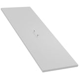 Garvee Stainless Steel Fire Pit Cover 51 x 17 Inch Rectangular Metal Fire Pit Cover Heat Resistant Outdoor Patio Silver