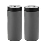Garvee 2 PCS Liquid Dish Soap Dispenser Silicone Squeeze Bottle for Kitchen Sink Bathroom, 240ml, Grey - Grey & Grey