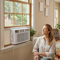 Garvee 10,000 BTU Window Air Conditioner with Remote Control, CEER 11.4, Quiet Operation, 3 Fan Speeds, R32 Refrigerant, Auto Restart, Bedroom & Living Room