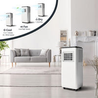 Garvee 8000 BTU Portable Air Conditioners Cool Up to 350 Sq. Ft, 3 IN 1 Portable AC Unit with Dehumidifier, Fan Modes, Floor Standing Air Conditioner for Room Garage, LED Display, 24Hrs Timer