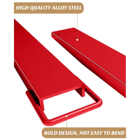 Garvee Forklift Extensions 72 in Length 4.5 in Width Heavy Duty Steel Forklift Attachment Red