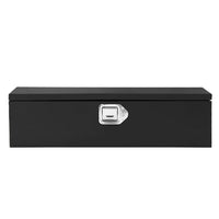 Garvee 39 Inch Steel Truck Bed Tool Box - Diamond Plate Design with Side Handles and Locking Keys, Compact and Durable Storage for Pickup Trucks, RVs, and Trailers, Black