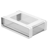Garvee Pull Out Under Cabinet Drawer Organizer Sliding Cabinet Drawers Storage Organizer for Kitchen Pantry Bathroom, Tool-Free Installation, Durable Plastic, White