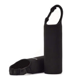 Garvee Water Bottle Sleeve 500ml Neoprene Insulated Waterproof with Buckle Handle Portable Outdoor Black