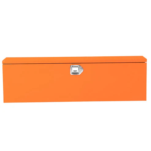 Garvee 48-Inch Steel Truck Bed Tool Box - Diamond Plate Design with Side Handles and Locking Keys, Compact and Durable Storage, Orange