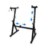 Garvee Piano Keyboard Stand Heavy Duty with Wheels and Stand Pads Adjustable Portable Music Stand for 54 61 88 Key Electric Pianos Travel Storage Black