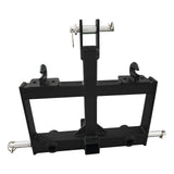 Garvee 3 Point Trailer Hitch Heavy Duty With 2 In Receiver, Hay Spear Holes, Hooks For Agricultural And Gardening Equipment, 20.59x21.57 In, Black