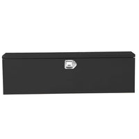 Garvee 48 Inch Steel Truck Bed Tool Box - Diamond Plate Design with Side Handles and Locking Keys, Compact and Durable Storage for Pickup Trucks, RVs, and Trailers, Black