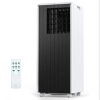 Garvee 8000 BTU Portable Air Conditioner, 3 In 1 AC Unit Built-In Cool, Dehumidifier & Fan for Rooms Up to 350 Sq.Ft, Energy Saving AC with Remote/24H Timer for Dorms/Indoor Rooms - White and Black