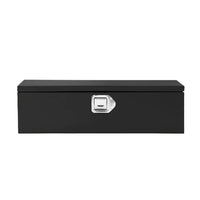 Garvee 20 Inch Steel Truck Bed Tool Box - Diamond Plate Design with Side Handles and Locking Keys, Compact and Durable Storage for Pickup Trucks, RVs, and Trailers, Black