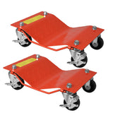 Garvee Orange Car Dollies Set of 2 Heavy Duty Vehicle Wheel Dolly for Garage Moving Cars Motorcycles Trucks 3000 LB Capacity