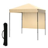 Garvee Easy Assembly One-Touch Tarp Tent with Side Sheet for Camping, 7.22ft x 7.22ft, Cream Color - Cream Color