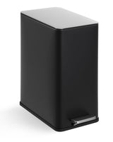 Garvee Slim Trash Can 4 Gallon Kitchen Garbage Can Soft Close Lid Removable Inner Bucket Black - Black