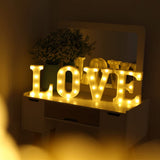 Garvee LED Light Up Letter Sign LED Alphabet Night Light Romantic Bedroom Valentine Day Wedding Proposal Decoration