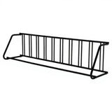 Garvee Floor Bike Rack Single-Side 10-Bike Rack 122"L Grid Bike Rack In Ground Freestanding Bicycle Floor Parking Stand Outdoor Black - Black