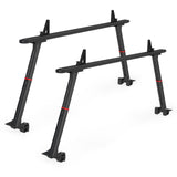 Garvee Adjustable Aluminum Truck Rack 35.4-71" with 8 No-Drill C-Clamps Heavy-Duty Pickup Bed Support Black