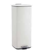 Garvee Stainless Steel Step-On Trash Can 8 Gallon Beige With Soft Close Lid For Kitchen Home Office Bathroom - 
