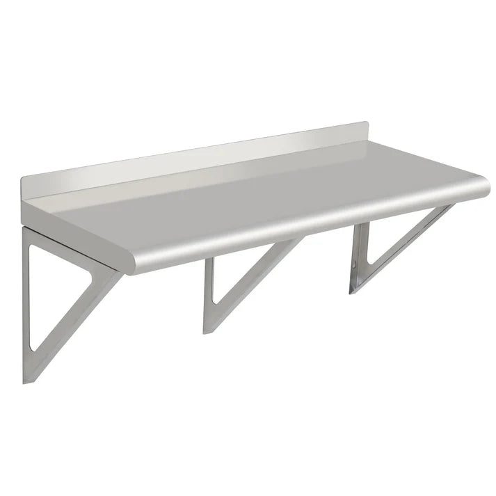 Garvee 72x12x12 Inch Stainless Steel Wall Shelf NSF Certified, Commercial Wall Mounted Kitchen Shelf for Restaurant, Garage, Laundry, Utility Room, Equipment Storage, Metal Shelving