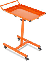 Garvee Heavy Duty Rolling Work Table, Adjustable Height Mobile Workbench, 35-45 Inch Steel Frame, for Garage, Repair Shops & DIY, Orange - Orange