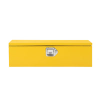 Garvee 20-Inch Steel Truck Bed Tool Box - Diamond Plate Design with Side Handle and Locking Keys, Compact and Durable Storage for Pickup Trucks, RVs, and Trailers, Yellow