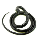 Garvee Realistic Rubber Snake Toy - Lifelike Prank Prop for Halloween, Parties, 52 Inch Black Yellow
