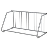 Garvee Floor Bike Rack Single-Side 5-Bike Rack 60"L Grid In Ground Freestanding Steel Outdoor Parking Stand Grey - Grey