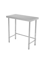 Garvee Stainless Steel Prep Table 18x36 in, Commercial Utility Work Table, Open Base, Durable, Weather-Resistant