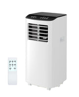 Garvee Portable Air Conditioner 8000 BTUs 3-in-1 Cooling Fan Dehumidifier Ventless Floor AC for Rooms 350 Sq Ft Black