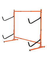 Garvee Freestanding Kayak Storage Rack Heavy Duty Steel Adjustable 2 Levels Indoor Outdoor 48.4-71.8in Black