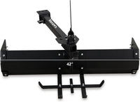 Garvee 42" Tow Behind Box Scraper Lawn Tractor Attachments with Tractor Box Blade Hitch Tow Fit for ATV UTV, Black