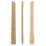 Garvee 25 Fret Electric Guitar Neck Replacement Headless Handle Maple Fretboard Maple Neck for 6-String Travel Guitar