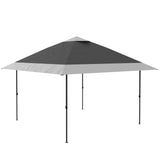 Garvee 12' x 12' Pop-Up Instant Gazebo Tent, Double Roof Patio Gazebo Portable Sun Shelter Outdoor Canopy Tent for Deck, Backyard, Garden, Patio, Lawns, Dark Gray & Light Gray - Grey