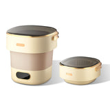 Garvee Mini Portable Washing Machine and Dryer 13L Foldable Compact Washer for RV Travel Blue - Beige