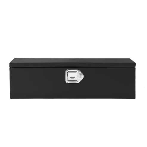 Garvee 30 Inch Steel Truck Bed Tool Box - Diamond Plate Design with Side Handles and Locking Keys, Compact and Durable Storage for Pickup Trucks, RVs, and Trailers, Black