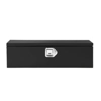 Garvee 30 Inch Steel Truck Bed Tool Box - Diamond Plate Design with Side Handles and Locking Keys, Compact and Durable Storage for Pickup Trucks, RVs, and Trailers, Black