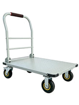 Garvee Heavy Duty Platform Truck Cart 1800LBS Capacity Steel Flatbed Dolly 36x24 Large Utility Cart Foldable Hand Truck Warehouse Garage Shipping Moving - Sliver