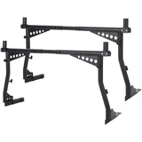 Garvee Extendable Truck Ladder Rack Adjustable Steel Bed Rack Heavy Duty No-Drill Mount Universal Utility Carrier 48"-72" Black