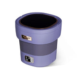 Garvee Mini Washing Machine and Dryer 12L Foldable Washer for Baby Clothes Socks Apartment Blue Portable Compact - Light Purple