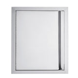 Garvee BBQ Access Door 17W x 24H Inch Stainless Steel Outdoor Kitchen Door Weatherproof Single Access