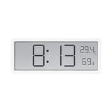 Garvee Digital Alarm Clock Multifunctional Temperature Humidity Display Ultra Thin Electronic Clock White for Home and Office