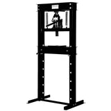Garvee 20 Ton Hydraulic Press H-Frame Garage Floor Shop Press with Press Plates Black Heavy-Duty Adjustable for Auto Bending Stamping